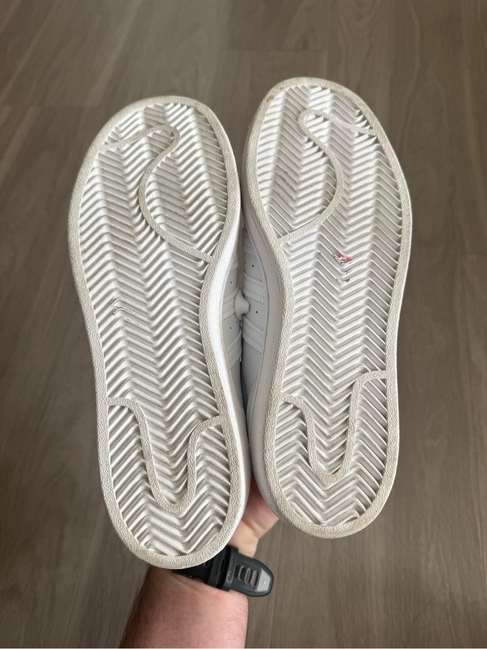 Adidas Superstar Women’s White Leather Shell Toe Sneakers Size 7 - Picture 6 of 7
